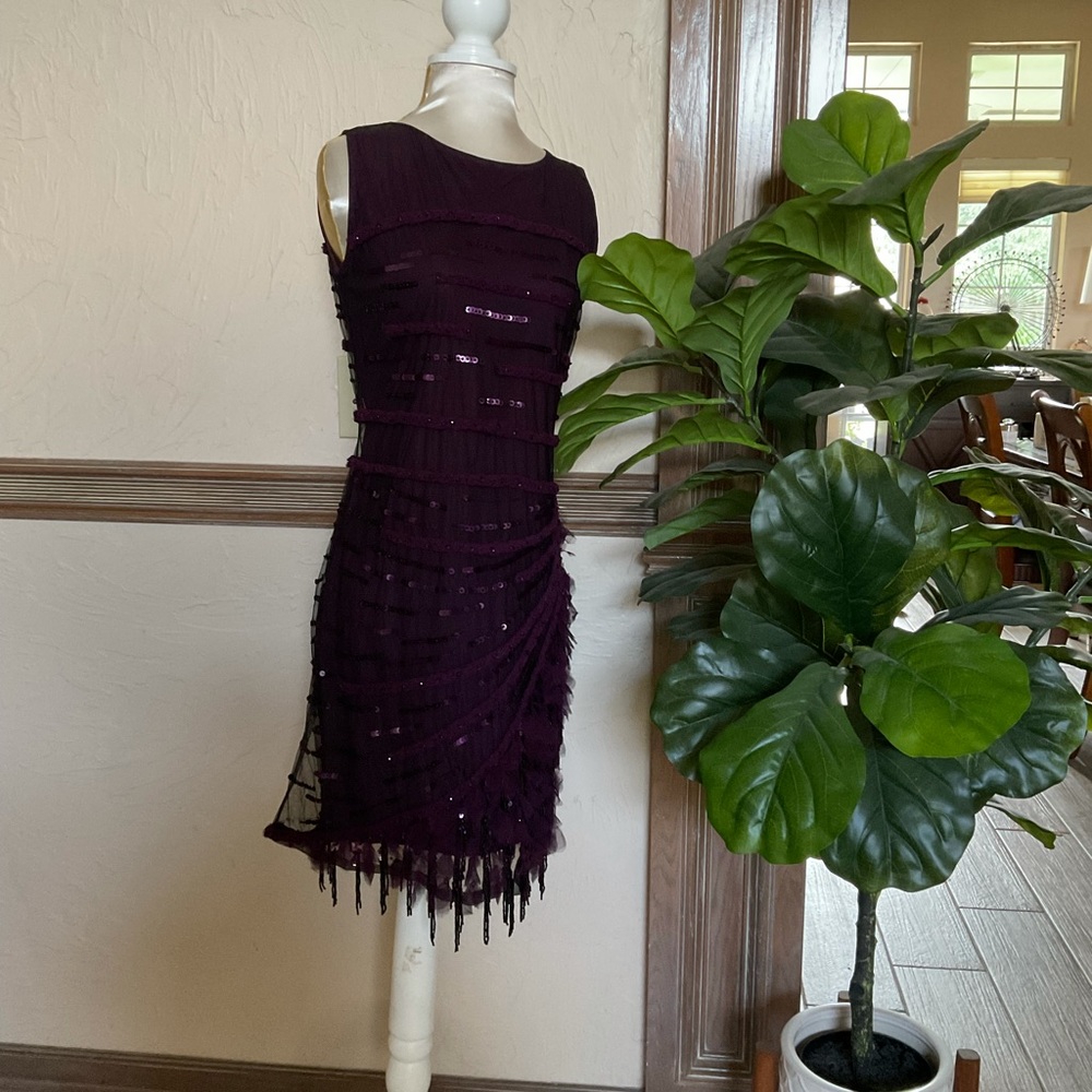 Deep Violet Cocktail Dress Size 4